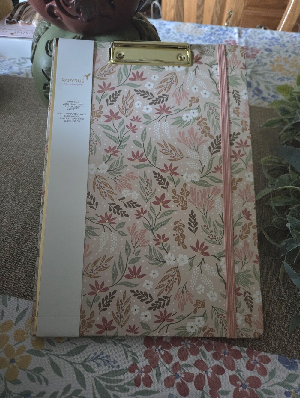 Papyrus Floral Clipboard & Legal Notepad
